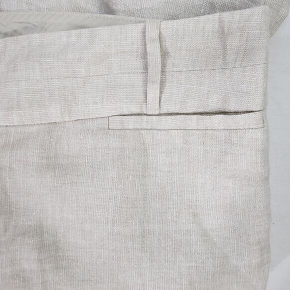 The Limited Womens Dress Pants Size 14 Cassidy Fit Slim Bootcut Linen Metallic - Picture 7 of 10